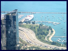 Views from Sears Tower 17 - Lake shore drive